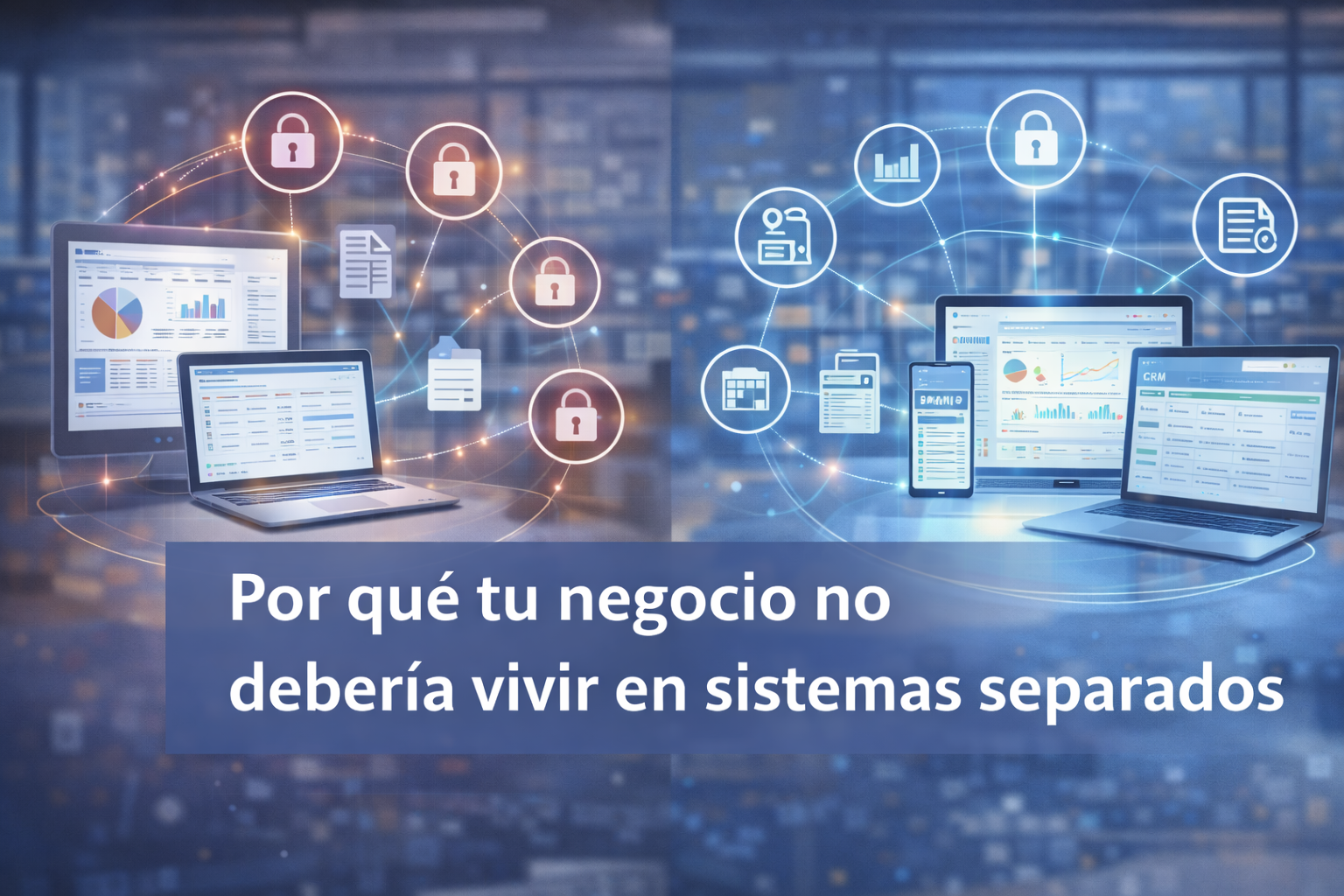 Por qué tu negocio no debería vivir en sistemas separados
