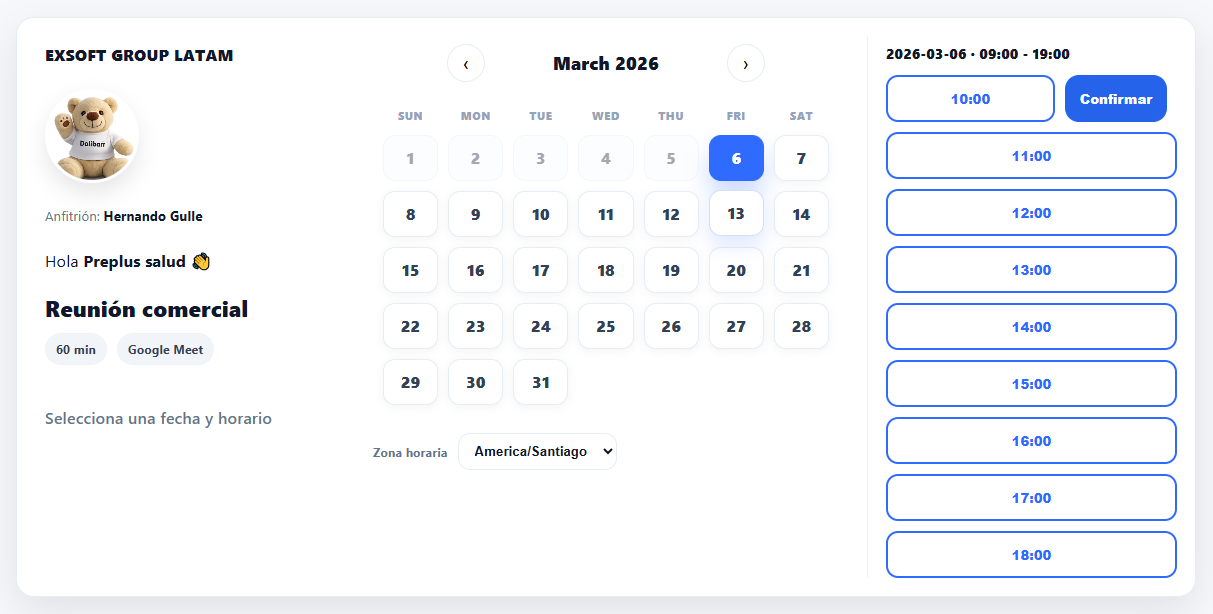 Módulo Booking para Dolibarr - DoliOne