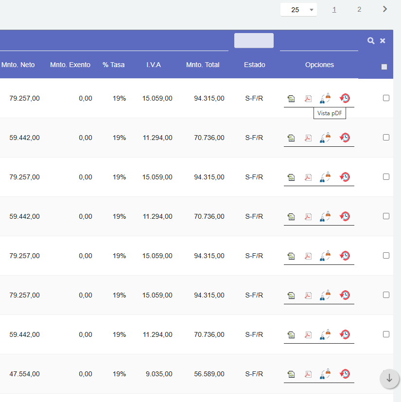 Consulta de documentos históricos SII y externos