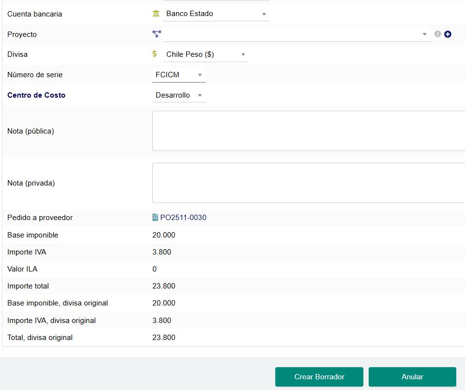 Flujo orden de compra