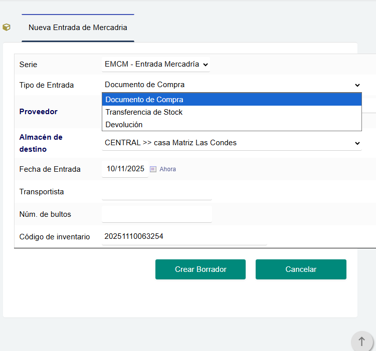 Métodos de recepción