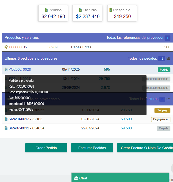 Gestión de proveedores Dolibarr