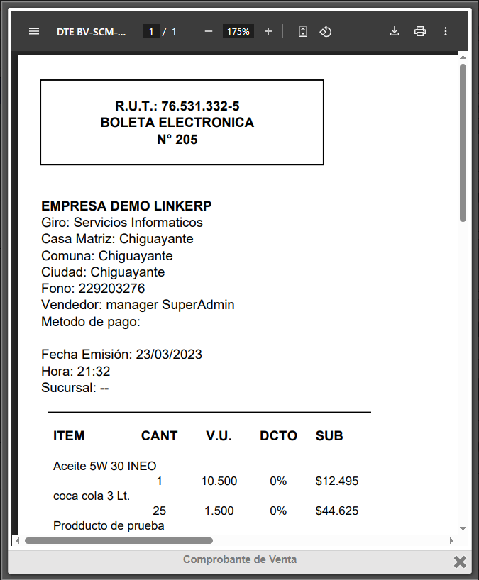 Facturación Dolibarr TakePOS